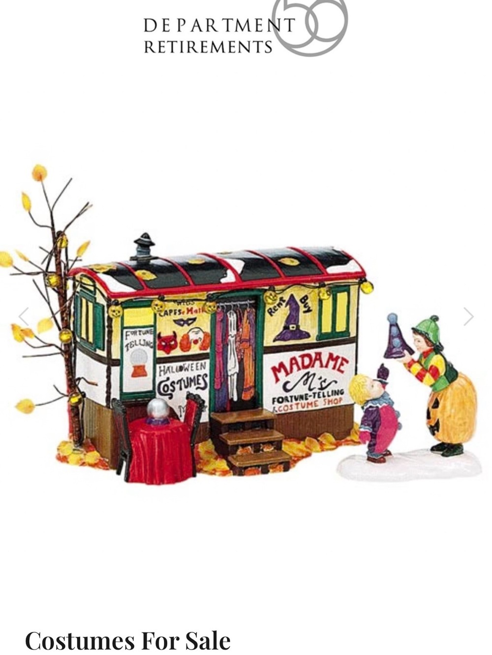 Retired Department 56 Halloween Costumes for Sale SKU 54973-excellent